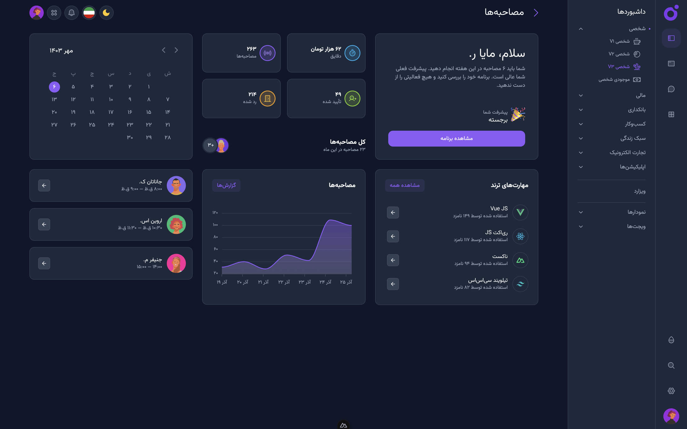 Tairo - داشبورد شخصی نسخه ۳