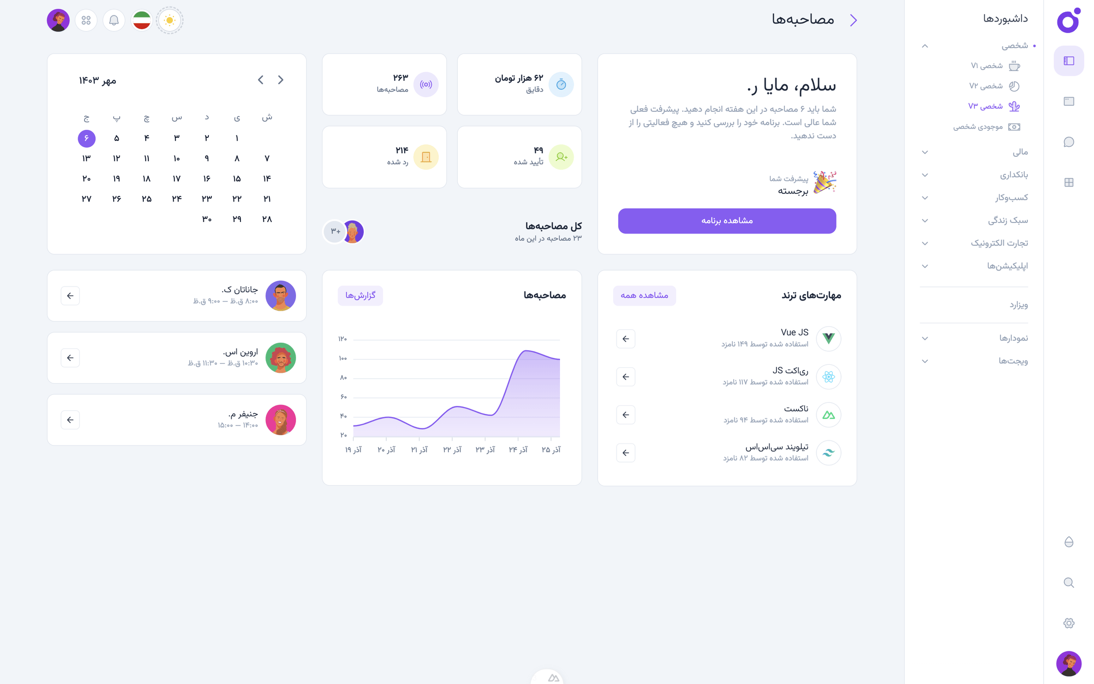 Tairo - داشبورد شخصی نسخه ۳