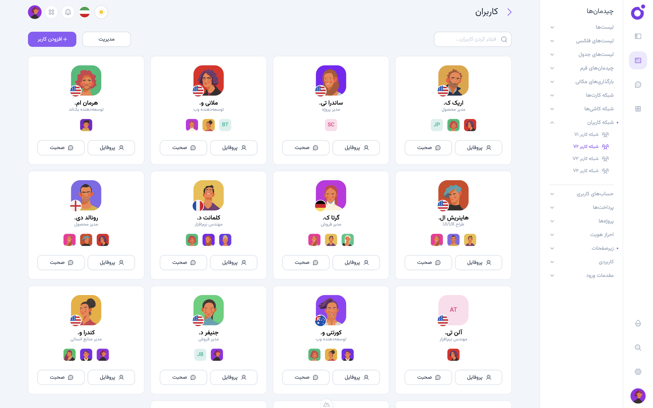 Tairo - شبکه کاربر 2