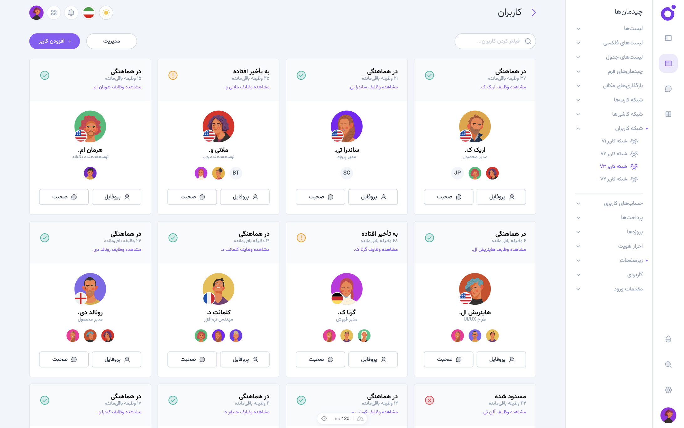 Tairo - شبکه کاربر 3